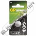 Bat. GP 3V LITHIUM pr.16x32    CR1632