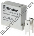 Relé FINDER 45.71 12VDC 1Z 16A