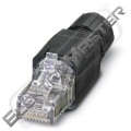 Spojka VS-08-RJ45-5-Q/IP20 BK RJ45