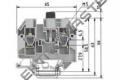 Svorka WIELAND WK 10/Si U 5x20